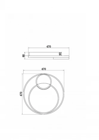 Потолочный светильник светодиодный с пультом Freya Nation Market FR10028CL-L80W