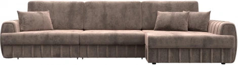 Диван угловой Лига-057 НПБ Лонг угол правый Лига Диванов (Велюр) арт.129304