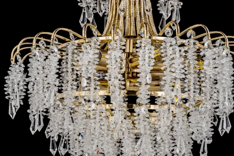 Подвесная люстра Arti Lampadari Erli E 1.5.50.105 GB (220V, хрусталь, на цепи)