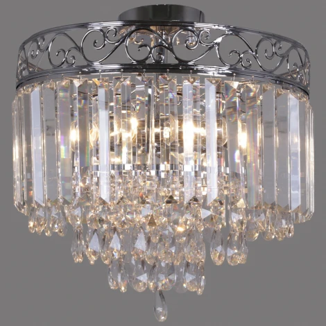 Потолочная люстра хрустальная на штанге Reluce 90183-0.3-06 CR (220V)