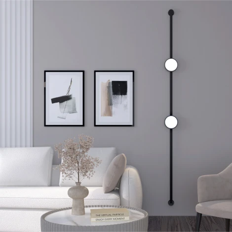 Трековый светильник 48V Denkirs Belty Flow DK5566-BK (LED, круглые)