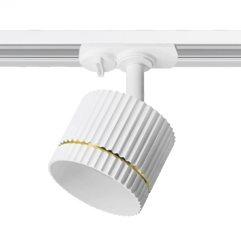 Трековый светильник однофазный Wolta WTL-GX53/18WG под лампу GX53 белый / золотой NIMB