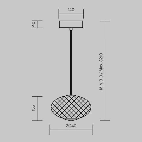 Подвесной светильник Maytoni Bruma MOD397PL-L10B3K (LED, 220V, на проводе, круглые)