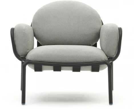 Кресло из ротанга La Forma (ex Julia Grup) Joncols (Серый/ Пенополиуретан)