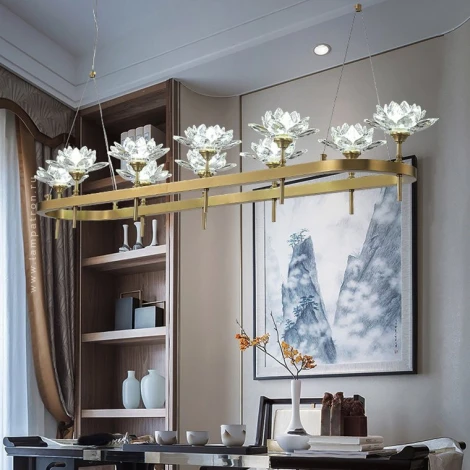 Подвесная люстра Lotos Long 10 ImperiumLoft Lotos-Long01 (177885-26) (220V, на тросе)