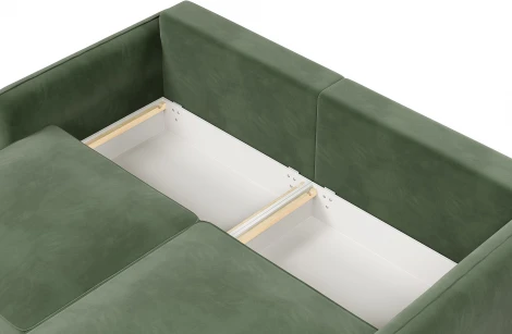 ПОРТЛЕНД Диван угловой зеленый D1 furniture арт.AAA41670003