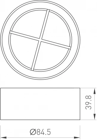 Решетка антибликовая LGD-ANTIGLARE-GRILLE-R85 (BK) (Arlight, Металл) 046755