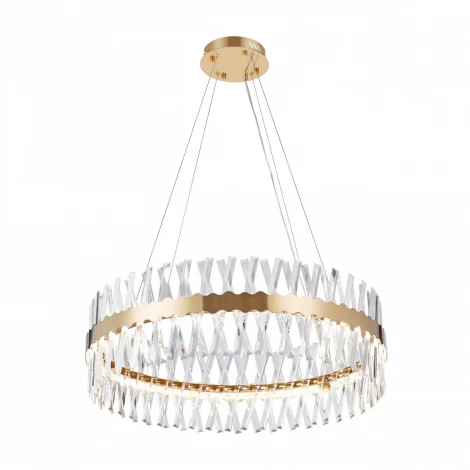 Подвесная люстра Arte Milano Venezia 311096/D800 BS (регулировка яркости, LED, 220V, хрусталь, пульт управления, на тросе, круглые)