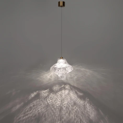 Подвесной светильник светодиодный Odeon Light Ordi 5107/3LA антич.бронза/прозрачный металл/стекло LED x 3W 4000K (220V, на проводе)