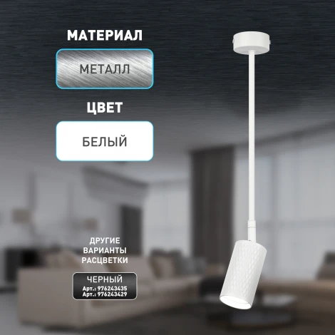 Спот на штанге ЭРА OL45 WH (220V)