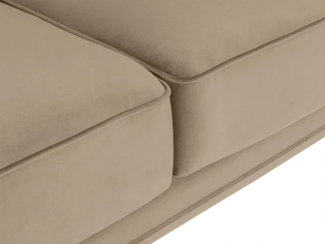 Диван Amsterdam двухместный ОГОГО (арт.698445), (Ткань/Светло-коричневый)