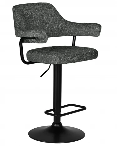 Набор 2 шт стул барный DOBRIN CHARLY BLACK (серый твид (LEO11))