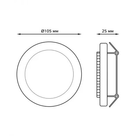 Встраиваемый точечный светильник Gauss Tablet GX004