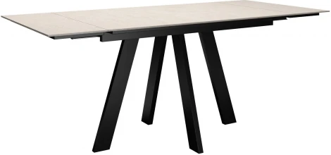 Стол DikLine DM140 Хромикс белый/опоры черные арт.00-00072818