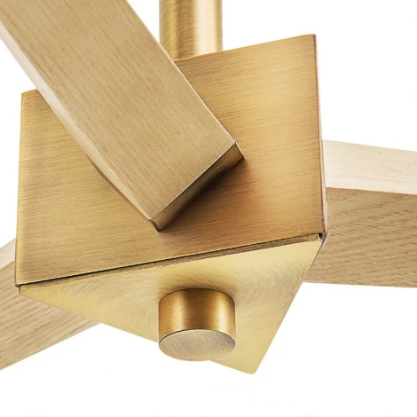 Потолочная люстра на штанге Jorgenson D85 Beige/Dark Wood By ImperiumLoft Stavra01 (220V)