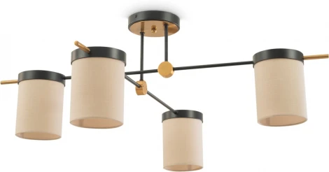 Потолочная люстра на штангу Freya Bogy FR5377CL-04B (220V)