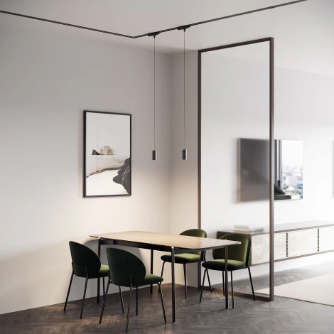 Трековый светильник подвесной магнитный Elektrostandard Amend 85113/01 черный 12W 4000K однофазный (LED, 220V, круглые)