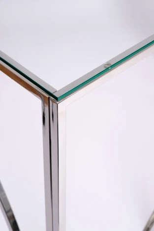 Консольный стол AllConsoles 2021-CC clear зеркальный хром