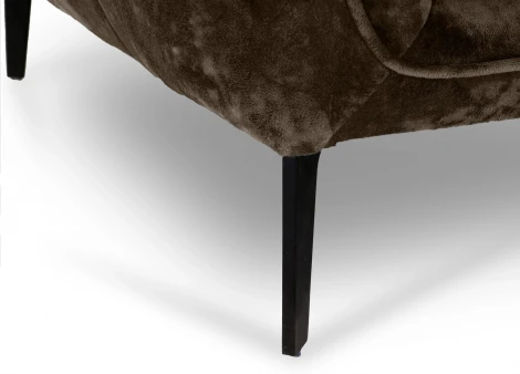 Диван Amsterdam трехместный ОГОГО (арт.786591), (Ткань,Велюр/Коричневый)