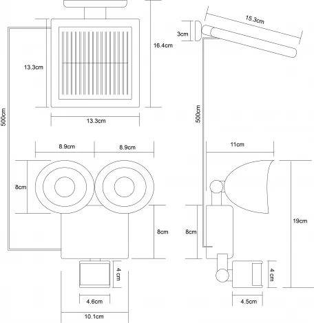 Настенный светильник уличный Globo SOLAR 3723S