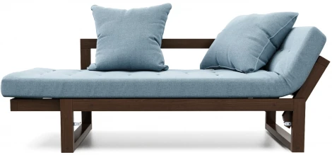 Кушетка Arsko Амбер орех голубая рогожка