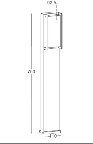 Наземный светильник Oasis Light W1930-750-3К