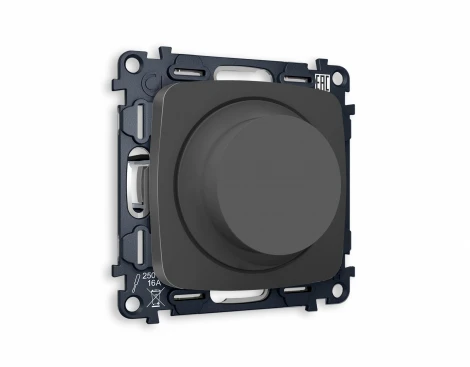 Комплект механизма Ambrella Volt светорегулятора универсального поворотно-нажимного OMEGA MO905510 Графит мягкое касание 25-600W/LED 5-300W QUANT