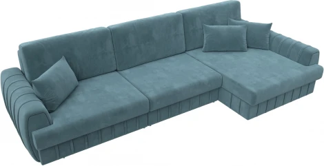 Диван угловой Лига-057 НПБ Лонг угол правый Лига Диванов (Велюр) арт.129298