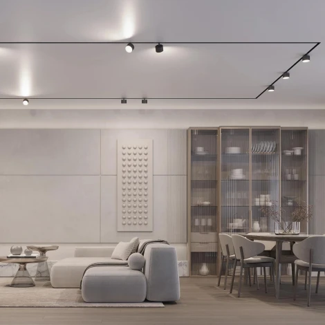 Трековый светильник магнитный MAG-ORIENT-RONDO-R90-9W Day4000 (WH, 110 deg, 48V) (Arlight, IP20 Металл) 048361 (LED)