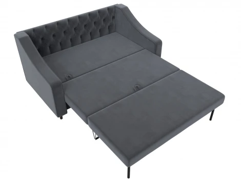 Диван прямой Лига-071 (ЛДСП,Брус,Фанера/Дерево/Велюр/Серый) Лига Диванов 129766