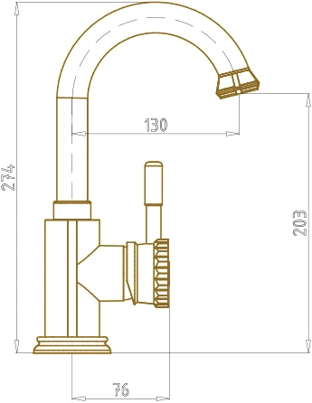 Смеситель Bronze de Luxe 10127 для раковины