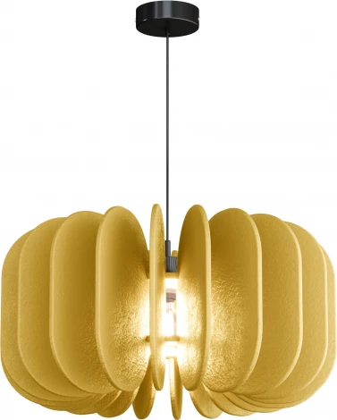 Подвесной светильник ST Luce Sentito SL3004.413.01 Черный/Желтый E27 1*60W (220V, на проводе, круглые)