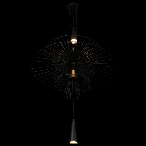 Подвесной светильник Loft It Star 10141/600 Black (220V, на проводе, круглые, летающая тарелка)