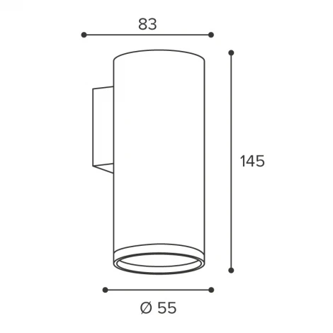 Настенный светильник Wolta WSL-GU10/W14W под лампу GU10 Белый AQUA
