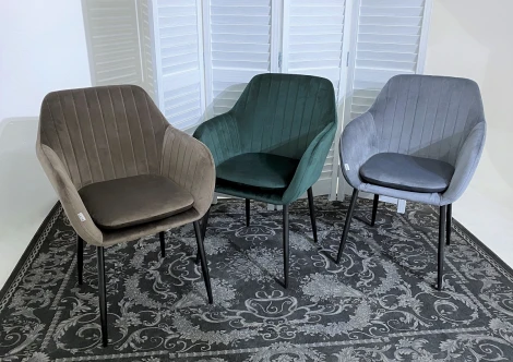 Стул ALABAMA BLUVEL-78 GREEN, велюр