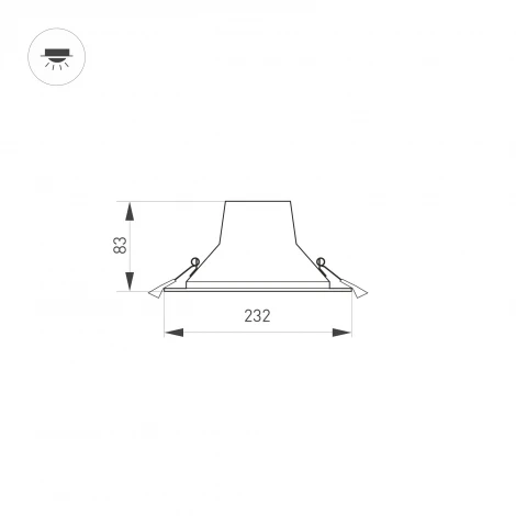 Встраиваемый точечный светильник Arlight 032434 (LED, 220V, круглые)