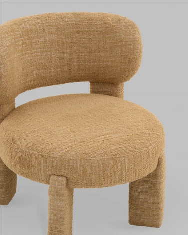 Кресло лаунж Fani горчичный Stool Group арт.УТ000041683