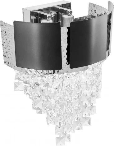 Бра Lumina Deco Molina LDW 7045-2 BK+CHR (220V, подвески)