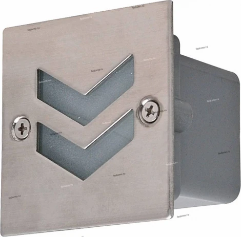 Светильник встраиваемый в стену уличный светодиодный Horoz Bor, 1 лампа, никель с белым