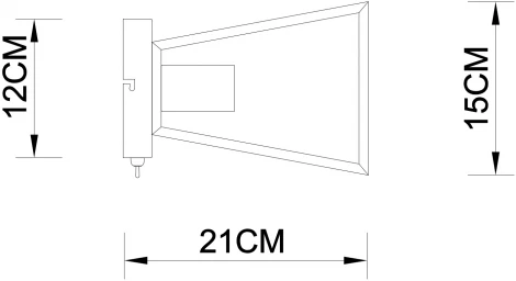 Бра Arte Lamp Brussels A8030AP-1WH (220V, выключатель)