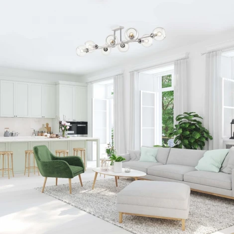 Потолочная люстра на штанге Lumion Moderni 4517/8C (220V, шарики)