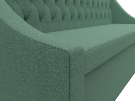 Диван кухонный прямой Мерлин (Зеленый/Рогожка) Лига Диванов арт.123197