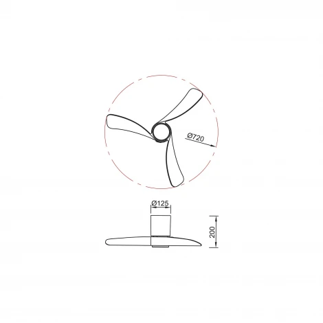 Потолочная светодиодная люстра с вентилятором и пультом Mantra Nemo 9053