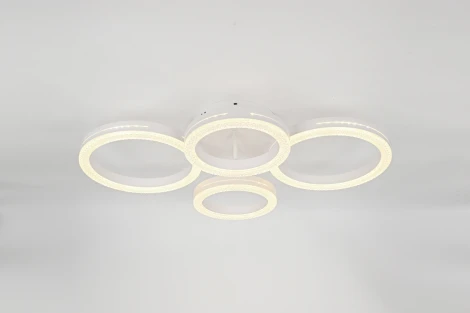 Потолочная люстра светодиодная с пультом кольцо Rivoli Juniper 6187-702 (регулировка яркости, 220V, кольцо)