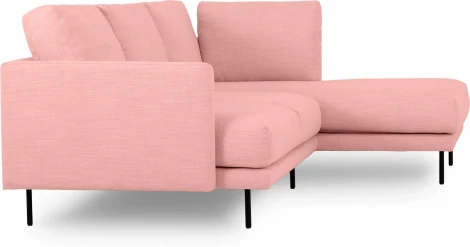 Диван Ricadi угловой ОГОГО (арт.727514), (Ткань,Рогожка/Розовый)