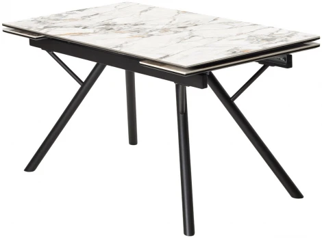 Стол ЛИБЕРТИ 180 цвет Ледяной нефрит (Cold Jade), керамика / Черный каркас M-City 64257