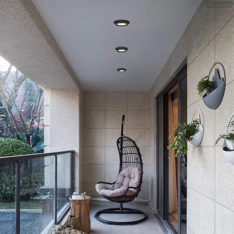 Потолочный светильник встраиваемый Favourite Umbra 4671-1U (220V, круглые, IP44)