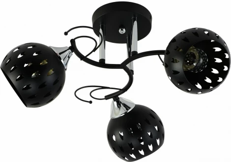 Потолочная люстра на штанге Reluce 01314-0.3-03 BK+CR (220V)
