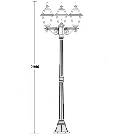 Наземный фонарь Oasis Light Faro Lgg 91108ВLgg