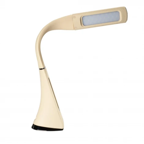 Офисная настольная лампа с термометром Uniel TLD-542 Cream/LED/300Lm/5000K/Dimmer (220V, диммер, сенсорный выключатель)